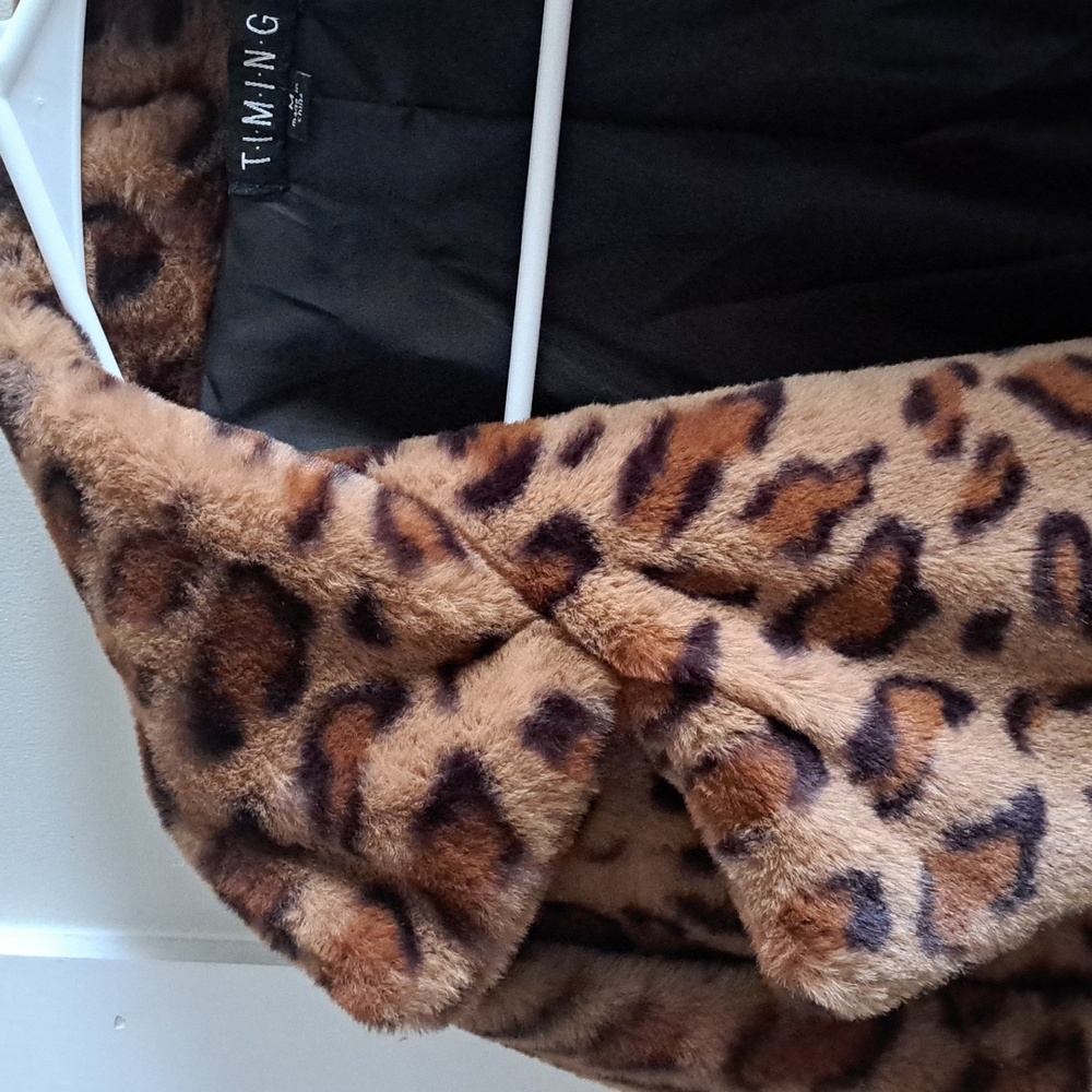 T.I.M.I.N.G Leopard print coat M - Picture 9 of 9